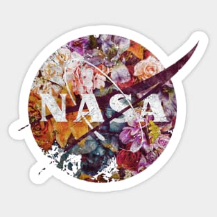 nasa flower logo Sticker